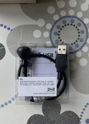 Ikea jansjo светодиодная лампа usb, черный- в наличии!