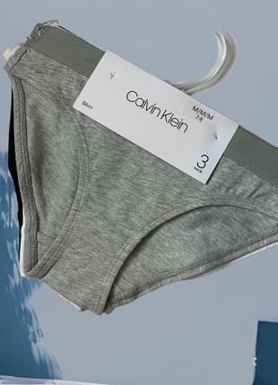 Трусики 3 шт calvin klein 7/8 років2 фото