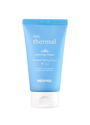 Восстанавливающий крем с керамидами и термальной водой 120 мл medi-peel herb thermal ceramide cream