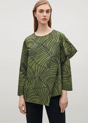 Блуза з воланом cos р. xs/s