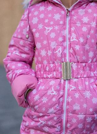 Зимова куртка для дівчинки, 116-134 4