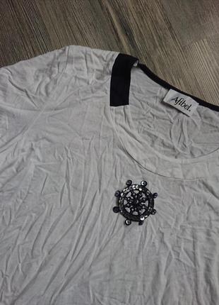 Женская футболка со штурвалом р.44/46 блузка блуза5 фото