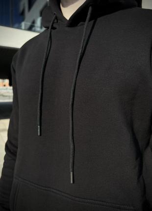 Зимний однотонный спортивный костюм худи + штаны (турецкая ткань)4 фото