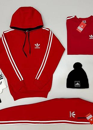 Набір adidas зима: худі-штани-футболка-шапка-носки 2 пари