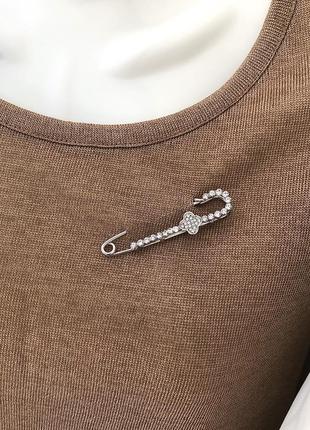 Брошка клевер, ванкліф, конюшина, ванкліф, van cleef, шпилька, булавка брошь