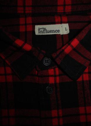 Чоловіча сорочка в клітку червона another influence l m