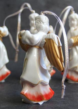 Ангелы - подвески от villeroy & boch из серии «christmas angels» винтаж6 фото