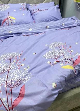 Евро комплект постельного белья " одуванчики ", бязь голд люкс, "виталина"