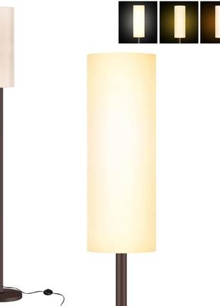 Торшер kiket home, напольный светильник современного дизайна с льняным абажуром