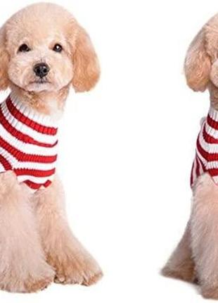 Різдвяний светр для собаки, пальто для холодної погоди для маленьких та середніх собак та котів