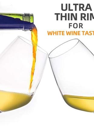 Хрустальные бокалы fawles для белого вина, набор из 6, набор из прозрачных бокалов для вина chardonnay4 фото