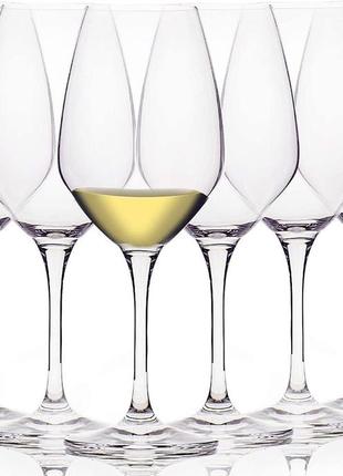 Хрустальные бокалы fawles для белого вина, набор из 6, набор из прозрачных бокалов для вина chardonnay
