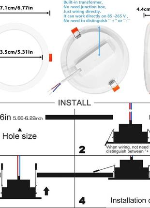 Melpo вбудовувані точкові світильники ліхтарі rgb смарт wi-fi 11см5 фото