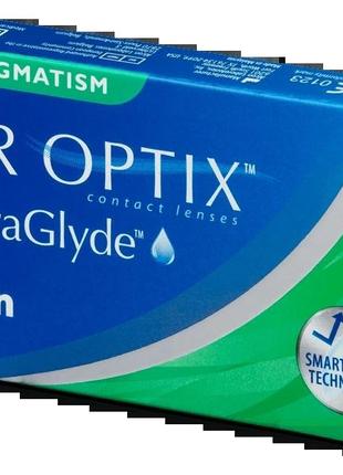 Контактні лінзиair optix plus hydraglyde for astigmatism (3 лінз)