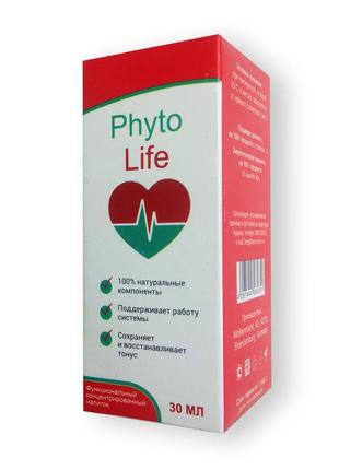 Phyto life - капли от гипертонии (фито лайф) 30 мл