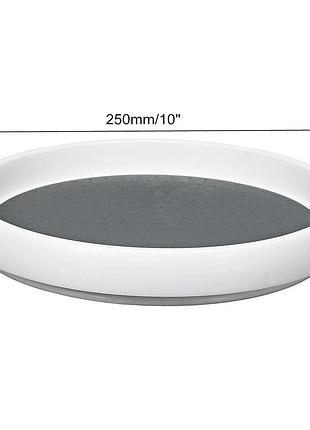 Обертовий піднос - органайзер для кухні 25 см округлений на 360 градусів