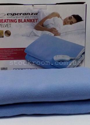 Одеяло электрическое esperanza velvet blue 150х80 см2 фото