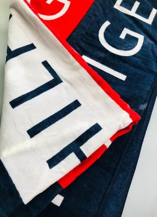 Рушник банний для сауни пляжний 92 см × 178 см tommy hilfiger3 фото