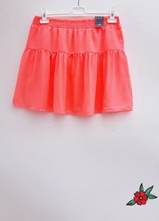 Яркая юбка неоновая юбка летняя красивенная юбка короткая atmosphere1 фото
