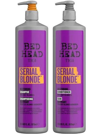 Tigi bed head dumb blonde tweens набор для блондинок шампунь и кондиционер 970мл