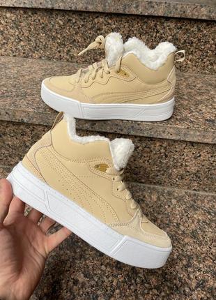 Зимові кеди puma skye demi teddy