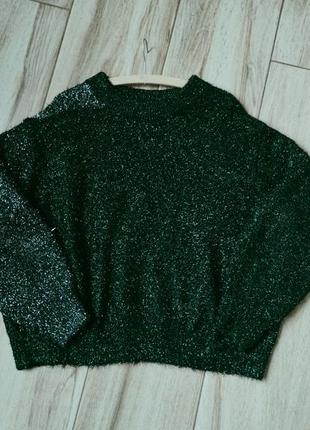 Свитер джемпер пуловер женский оверсайз с люрексом h&m3 фото