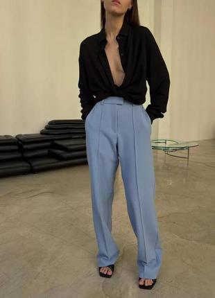 Женская рубашка базовая оверсайз черная белая бежевая свободная классическая с рукавом