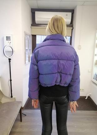 Женская зимняя короткая куртка3 фото
