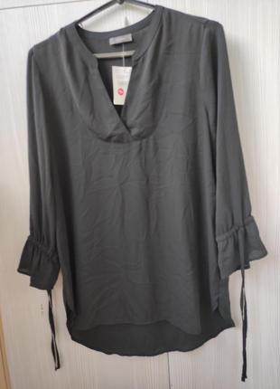 Новая блуза кокон с длинным рукавом yessika, р.48/eur 402 фото
