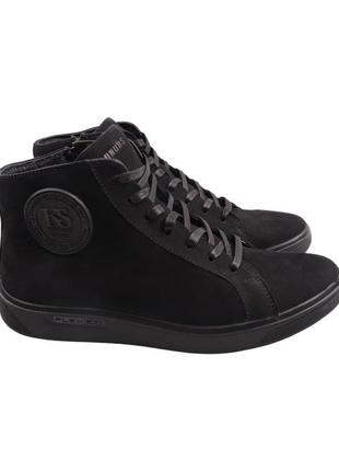 Ботинки мужские konors черные нубук