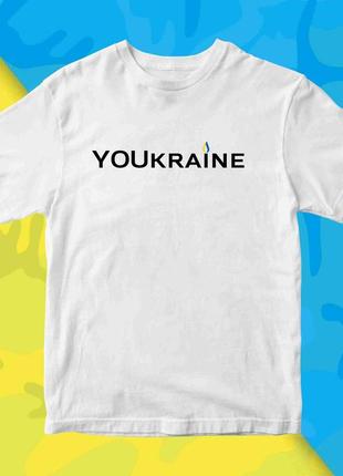 Футболка з патріотичним принтом "youkraine. ти україна" push it