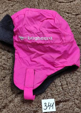 341. тепла шапка для дівчинки.  р. - 54-56 / 5-8 років.