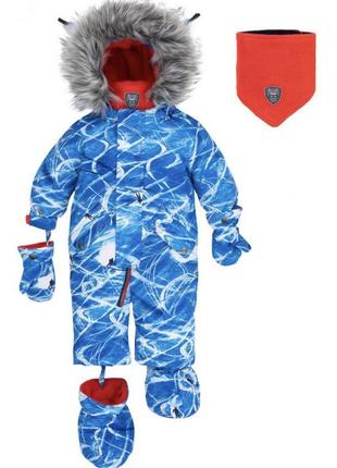 Дитячий зимовий комбінезон deux par deux 12 місяців для хлопчика