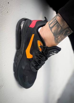 Кросівки nike air max 270 react black/orange10 фото