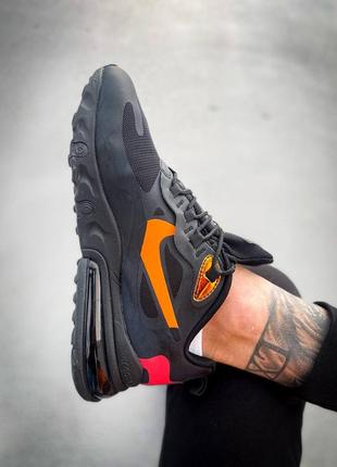 Кросівки nike air max 270 react black/orange9 фото