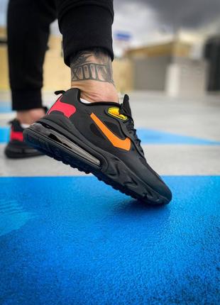 Кросівки nike air max 270 react black/orange5 фото