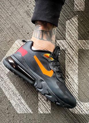 Кросівки nike air max 270 react black/orange3 фото