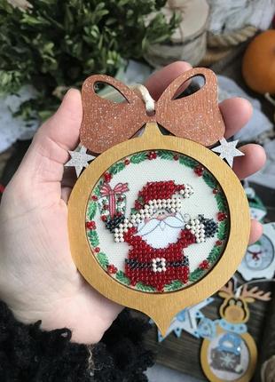 Подвески игрушки декор новогодний на елку хендмейд, ручная работа
