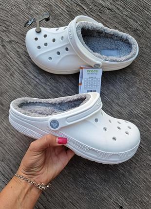 Сабо з хутром crocs lined м10 , м13 сабо з хутром crocs lined розмір в наявності м10-43/44-28cm м13-47/49-31см оригінал нові