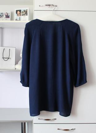 Синяя блуза с паетками от esprit3 фото