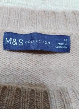 Шерстяной джемпер свитер marks & spenser 3