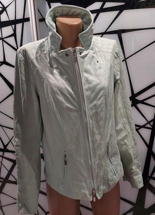 Легкая куртка под замшу bonita ментолового цвета 44-465 фото