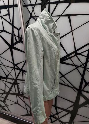 Легкая куртка под замшу bonita ментолового цвета 44-466 фото