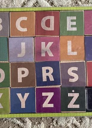 Польський алфавіт зі штампіками.