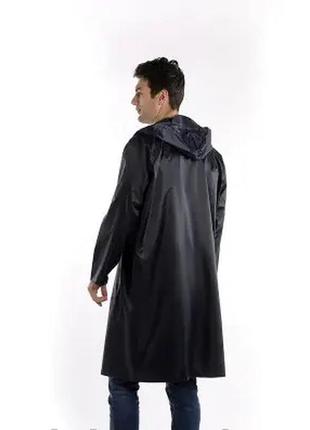 Мужской плащ-дождевик raincoat mb one size. темно-синий4 фото