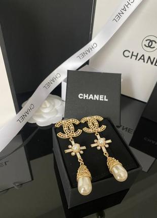 Брендовые серьги позолота