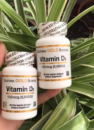 Витамин д3 5000 ме, 90/360 капсул, сша, california gold nutrition витамин d32 фото