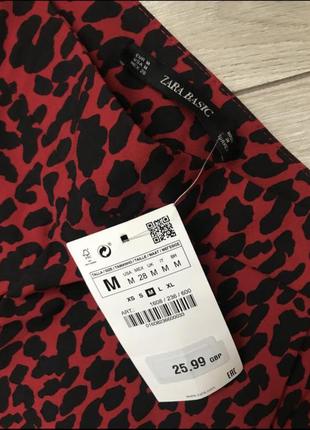 Zara  завужені брючки в леопардовий прінт, р. м5 фото