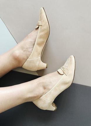 Замшевые туфли navy boot