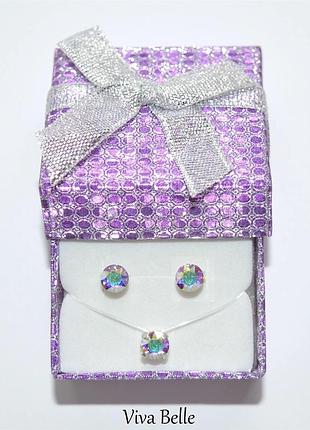 Набор с камнями хамелеон swarovski 6 мм